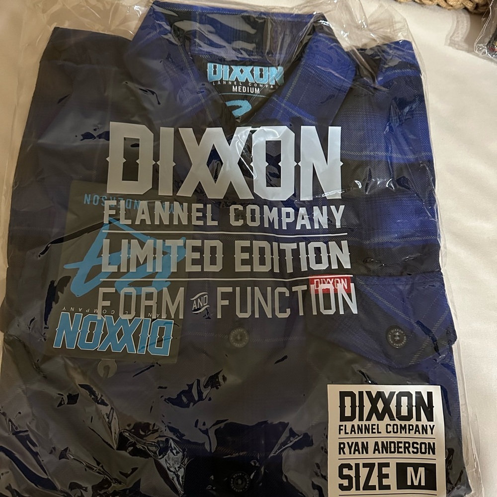 Dixxon - Ryan Anderson Blue Flannel Shirt - Size M